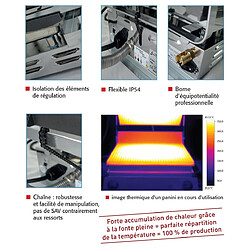 Presse à panini professionnelle - Spécial Sandwich - Grand modèle - Sofraca