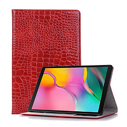 Wewoo Housse Coque Etui à rabat horizontal en cuir texturé Crocodile pour Galaxy Tab S5e 10.5 T720 / T725avec porte-cartes et rouge