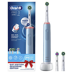 Oral-B PRO 3 3700 Blu Adulte Brosse à dents rotative oscillante Bleu