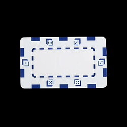 Acheter 10pcs Magideal Rectangle Puces En Céramique De Poker Pour Mahjong & Texas Blanc De Poker