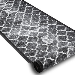 RUGSX TAPIS DE COULOIR antidérapant CLOVER gris 100 cm 100x160 cm