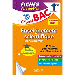 Enseignement scientifique 1re générale : fiches détachables