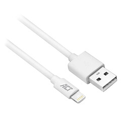 Act Editions ACT AC3011 câble Lightning 1 m Blanc