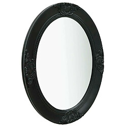 Maison Chic Miroir mural style baroque | Miroir Décoration pour Maison Salle de Bain 50x70 cm noir -GKD10261