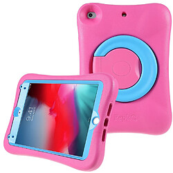 Coque en TPU PEPKOO EVA, anti-rayures avec béquille rotative à 360° rose/bleu pour votre iPad mini 4/mini (2019) 7.9 pouces