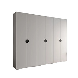 Abiks Meble Armoire Inova 4 À Portes Battantes 236,7/300/47 6 Portes (bianco/nero)