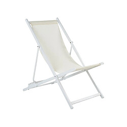 Beliani Chaise longue Beige clair LOCRI II