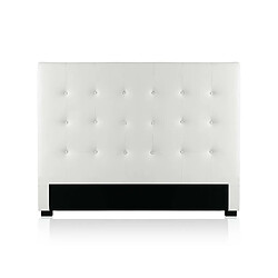 Tête de lit capitonnée Premium 140cm Blanc