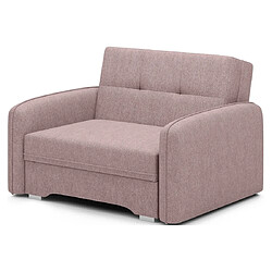 Bestmobilier Michelle - fauteuil convertible avec coffre en velours