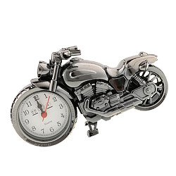 Horloge moto rétro sculpture moto modèle art artisanat décor argent A pas cher