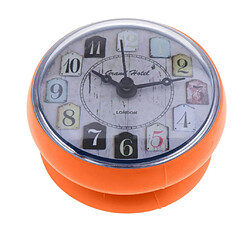 Mini Horloge Murale Ventouse Résistant à L'eau Pour Cuisine Orange