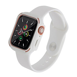 Coque en TPU double couleur, blanc/rose pour votre Apple Watch Series 7 45mm