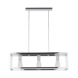 Acheter Luminaire Center Suspension industrielle et rétro Sigalo Chrome en métal