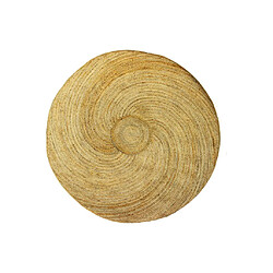 Avis Vente-Unique Tapis rond 100% jute - Tressage spirale - D. 200 cm - Naturel - KESIA