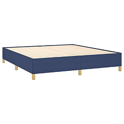 Acheter Maison Chic Lit adulte - Lit simple Cadre de lit,Structure du lit Contemporain Bleu 180 x 200 cm Tissu -MN94769