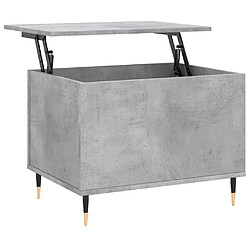 Maison Chic Tabls basse,Table Console pour salon Gris béton 60x44,5x45 cm Bois d'ingénierie -MN51185