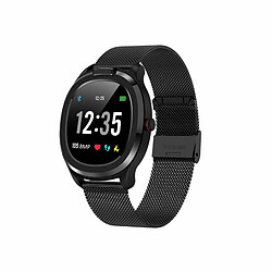 Bracelet Intelligent En Plastique Montre Détection De Température Corporelle Pression Artérielle Ip68 Étanche Acier Noir