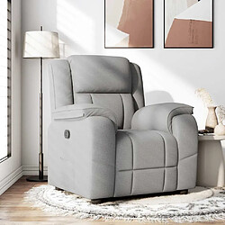 vidaXL Fauteuil inclinable gris nuage tissu