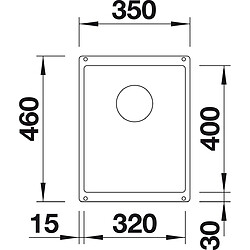 Blanco Subline 320-U 523 410 Évier de cuisine Blanc