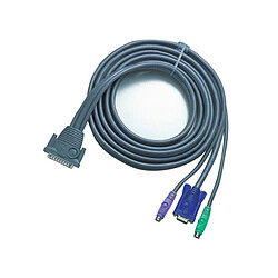 Câble Adaptateur KVM ATEN 2L1603P DB-25 Mâle vers VGA Mâle + PS/2 Mâle 3m - Occasion