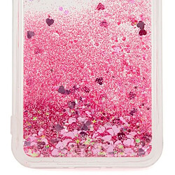 iLike Coque arrière en silicone à paillettes d'eau pour Samsung Galaxy A55 5G (A556B) Rose