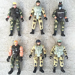 Collection de Figurines Articulaires Mobiles 6pcs Soldat Américain Guerrier pas cher