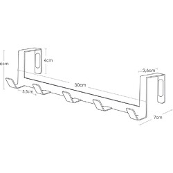 Avis Yamazaki Porte manteau spécial porte 5 patères Rack.