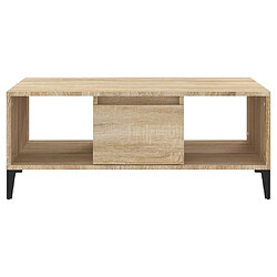 Maison Chic Table basse,Table Console Table d'appoint, Table pour salon Chêne sonoma 90x50x36,5 cm Bois d'ingénierie -MN10448 pas cher