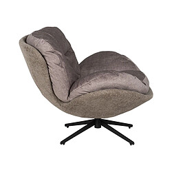 Avis BigBuy Home Fauteuil Noir Taupe Bois Fer 95 x 108 x 82 cm