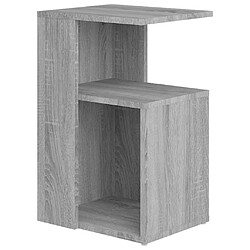 vidaXL Table d'appoint Sonoma gris 36x30x56 cm Bois d'ingénierie