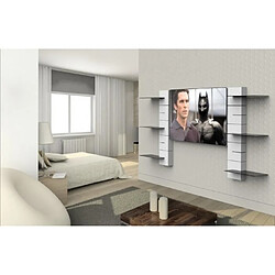 Meliconi 480522 BA étagères Etagère modulable Mural Synthétique ABS, Verre trempé Blanc