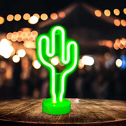 Avis Universal Jour de repos LED Cactus Néon Signature Table Mur, Batterie, Décoration de Fête et Lumière, Vert, PP