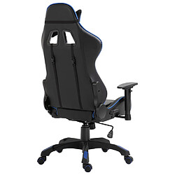 Avis vidaXL Chaise de jeu Bleu Similicuir