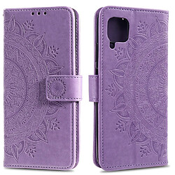 Etui en PU fleur spéciale violet pour votre Huawei P40 lite/Nova 7i/Nova 6 SE