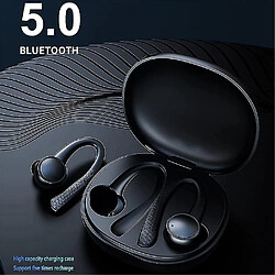 Universal YH-Wireless Bluetooth 5.0 casque In-auriculaire Microphone intégré avec boîtier de charge (bleu)