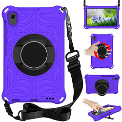 Coque en TPU avec béquille et bandoulière violet pour votre Lenovo Tab M8 (1st Gen) TB-8505/M8 (2nd Gen) TB-8705/M8 (3rd Gen) TB-8506