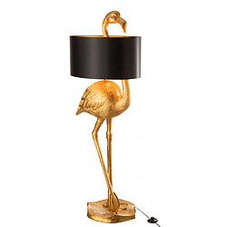 Avis Dansmamaison Lampe Flamant Rose Resine Or/Noir