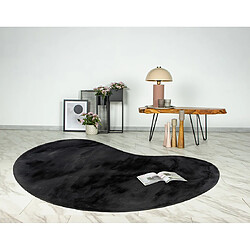 Lisa Design Joy - tapis organique - fausse fourrure - gris anthracite