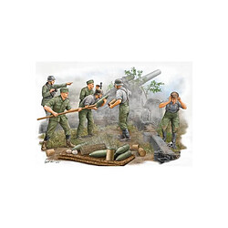 Trumpeter Figurine Mignature Set De 6 Figurines Artilleurs Allemands (en Action)