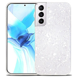 Coque en TPU + acrylique IPAKY anti-empreintes digitales, IMD, antichoc blanc pour votre Samsung Galaxy S21 FE 5G