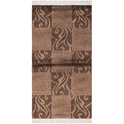 Vidal Tapis de laine 150x79 brun Darya