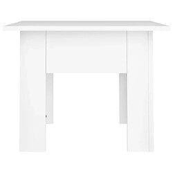 Acheter vidaXL Table basse blanc 55x55x42 cm bois d'ingénierie