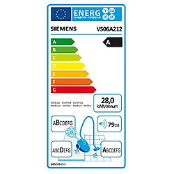 Siemens vs06 a212 Aspirateur traîneau avec sac