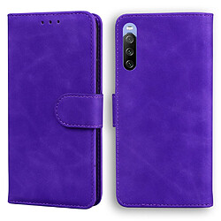 Etui en PU + TPU avec support violet pour votre Sony Xperia 10 III 5G/Xperia 10 III Lite