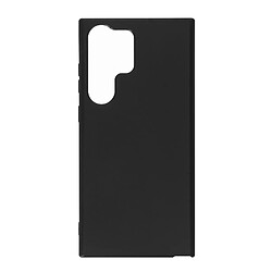 Avizar Coque pour Samsung S23 Ultra Résistante Silicone Gel Souple Flexible Fine Noir