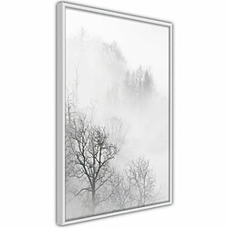 Paris Prix Affiche Murale Encadrée Zero Visibility 30 x 45 cm Blanc