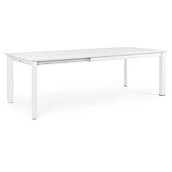 Bizzotto Table extérieure Konnor 160/240 x 100 blanc