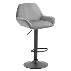 Non Tabouret de bar Braga velours noir