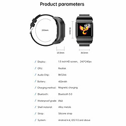 Avis Montre Intelligente 2-En-1 Tws Casque Compatible Bluetooth Podomètre Surveillance De La Fréquence Cardiaque Bracelet Argent