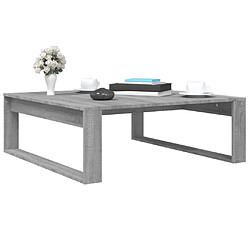 Acheter Maison Chic Table basse,Table Console Table d'appoint, Table pour salon Sonoma gris 100x100x35 cm Bois d'ingénierie -MN94908